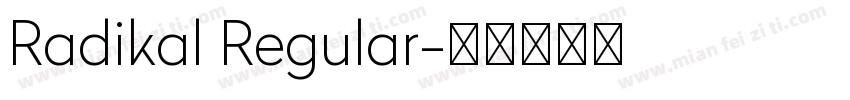 Radikal Regular字体转换